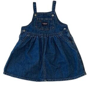 OshKosh - NWT girls 12mo denim overall dress